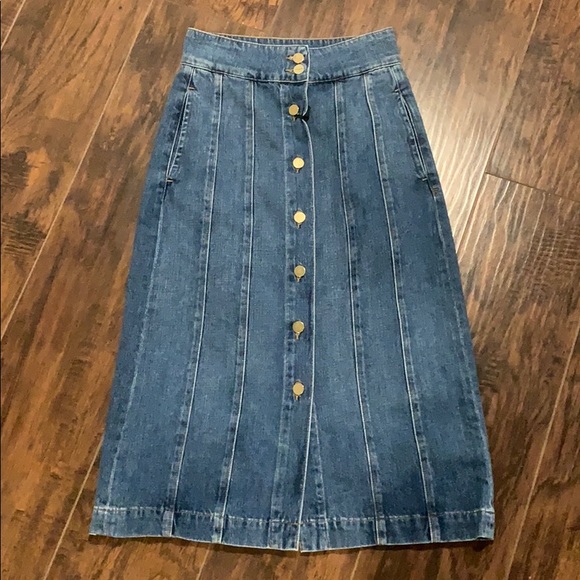 Frame Denim Dresses & Skirts - Frame long denim skirt